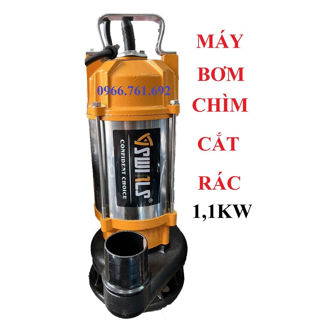 Máy bơm thả chìm cắt rác