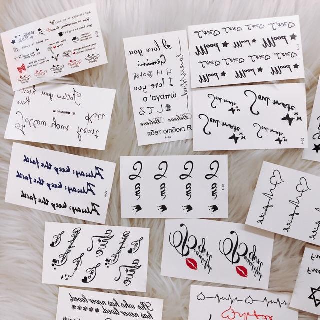 Set 30 tấm hình xăm - tattoo