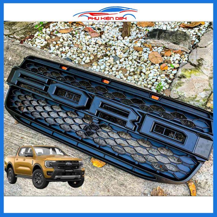 Mặt ca lăng, calang Ford Ranger XLS 2023-2024 màu đen trang trí làm đẹp xe