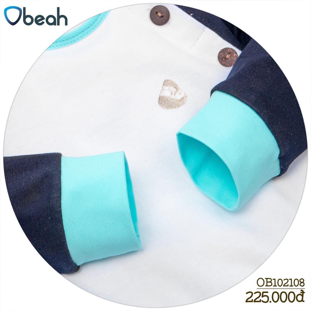 Set bộ Raglan Obeah phối 3 màu cotton organic fullsize 59 đến 90 cho bé từ 0 đến 24 tháng
