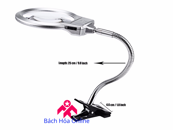 Kính lúp kẹp bàn có đèn V1