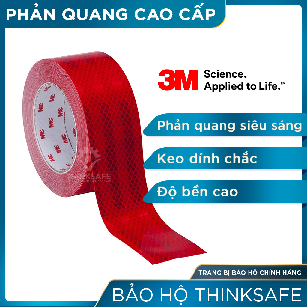 Băng keo phản quang 3M 983 phản quang cấu trúc kim cương, chuyên dùng phản quang xe máy, ôtô nhà xưởng