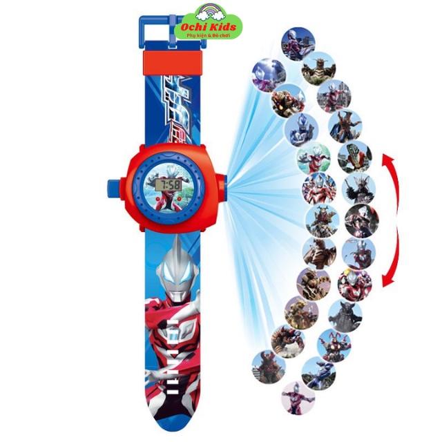 Đồng hồ chiếu hình 3D các nhân vật hoạt hình, đồng hồ điện tử thông minh theo các chủ đề hoạt hình cho bé