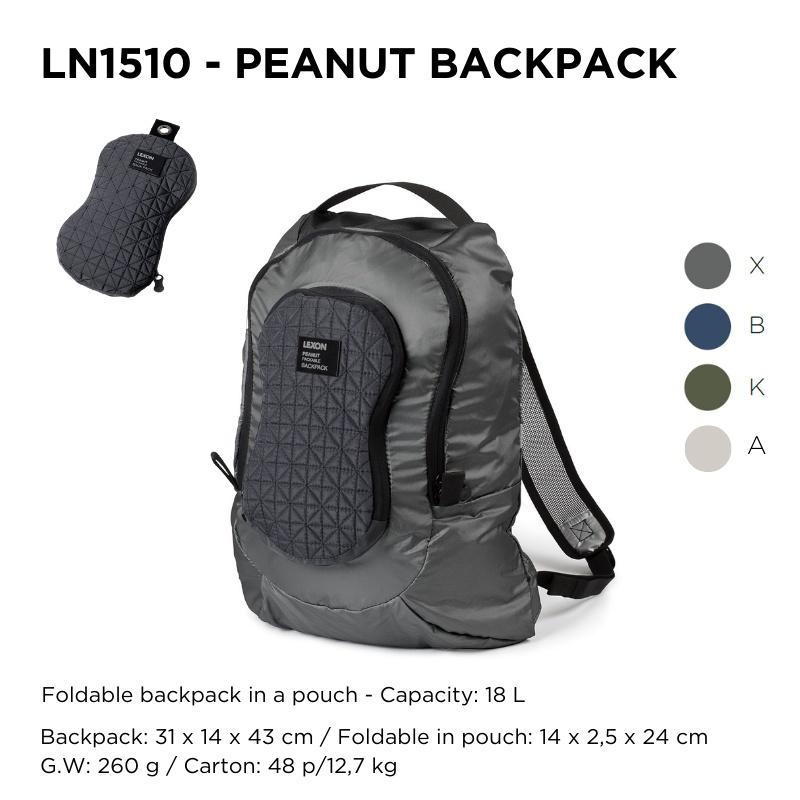 Balo du lịch gấp gọn 18L LEXON chống thấm - PEANUT+ BACKPACK - Hàng chính hãng