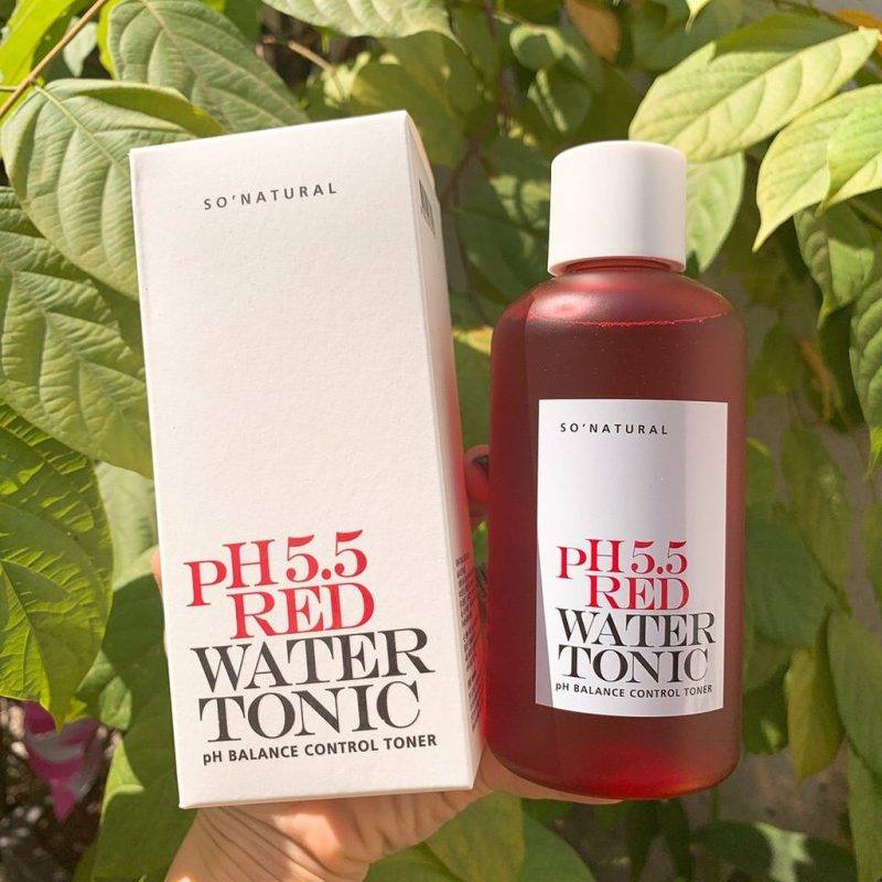 NƯỚC HOA HỒNG TONER PH 5.5 RED WATER TONIC SO'NATURAL