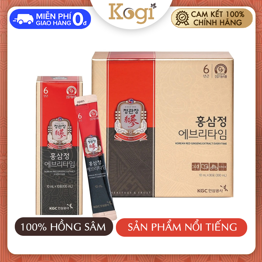 KGC Cheong Kwan Jang Tinh Chất Hồng Sâm Pha Sẵn Extract Everytime Original 30 gói