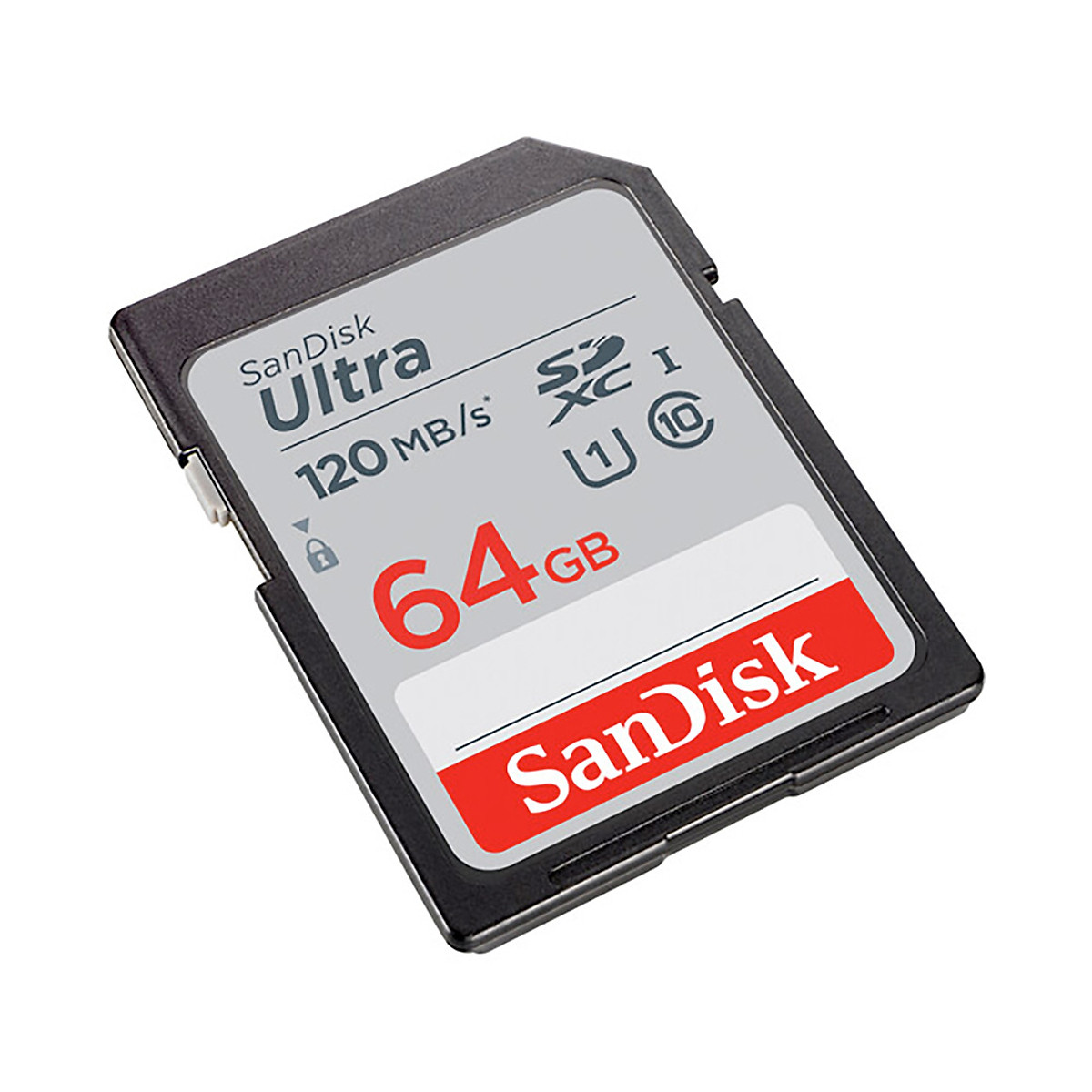 Thẻ nhớ SDXC Sandisk Ultra 64GB upto 120MB/s UHS-I (chuyên dụng cho máy ảnh) - Hàng chính hãng