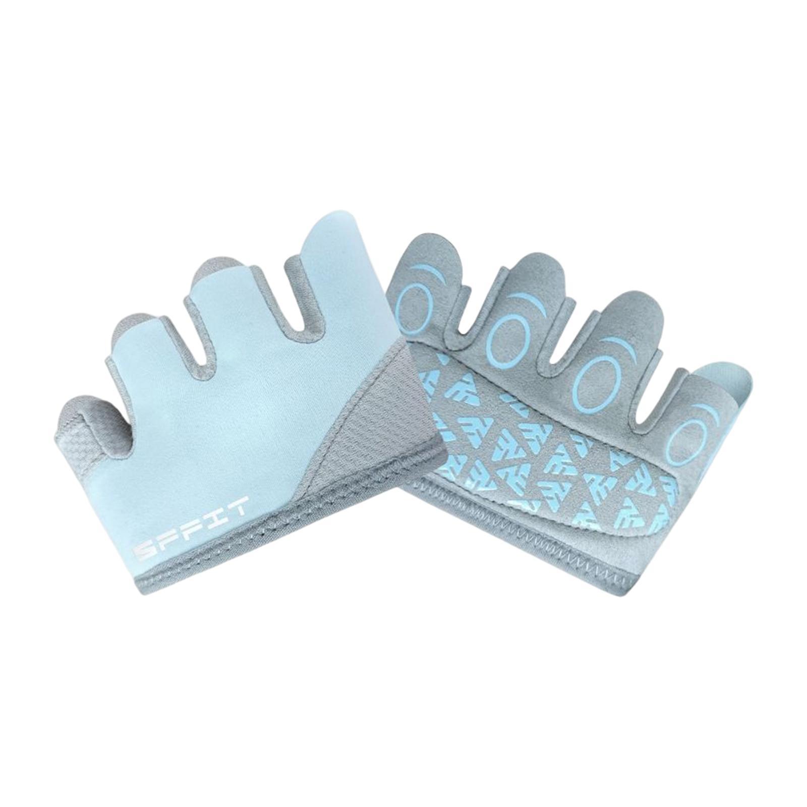 2Pcs Workout Gloves Women Half Finger Gloves Yoga Gloves Anti Slip for Exercise Fitness