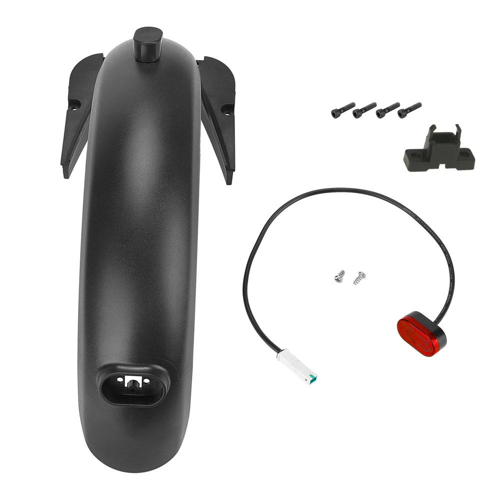 Rear Mudguard Kit Scooter Replacement Accessory with Mudguard Bracket Rear Brake Light