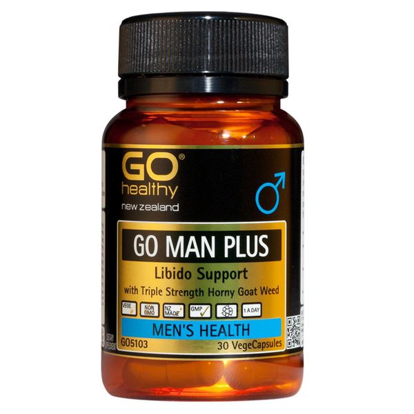 Viên uống cải thiện sinh lý nam nhập khẩu chính hãng New Zealand GO MAN PLUS (30 viên) giúp tăng cường sinh lực ở nam giới, tăng cường khả năng sinh lý ở nam giới, cải thiện và làm chậm quá trình mãn dục nam