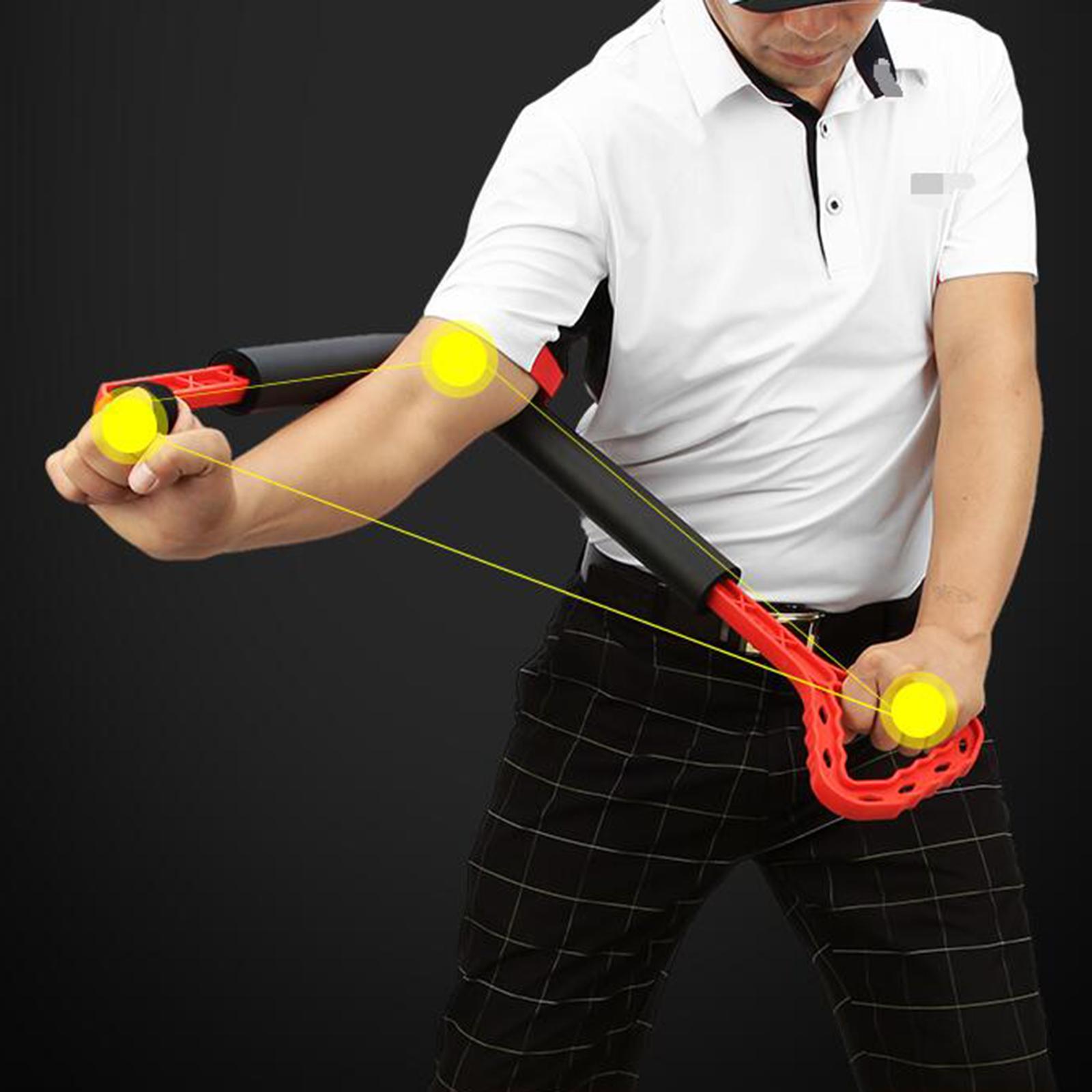 Golf Swing Trainer Training Aid Swing Posture Trainer Golf Arm Wrist Gesture Practice Corrector Guide for Strength Flexibility and Tempo Training