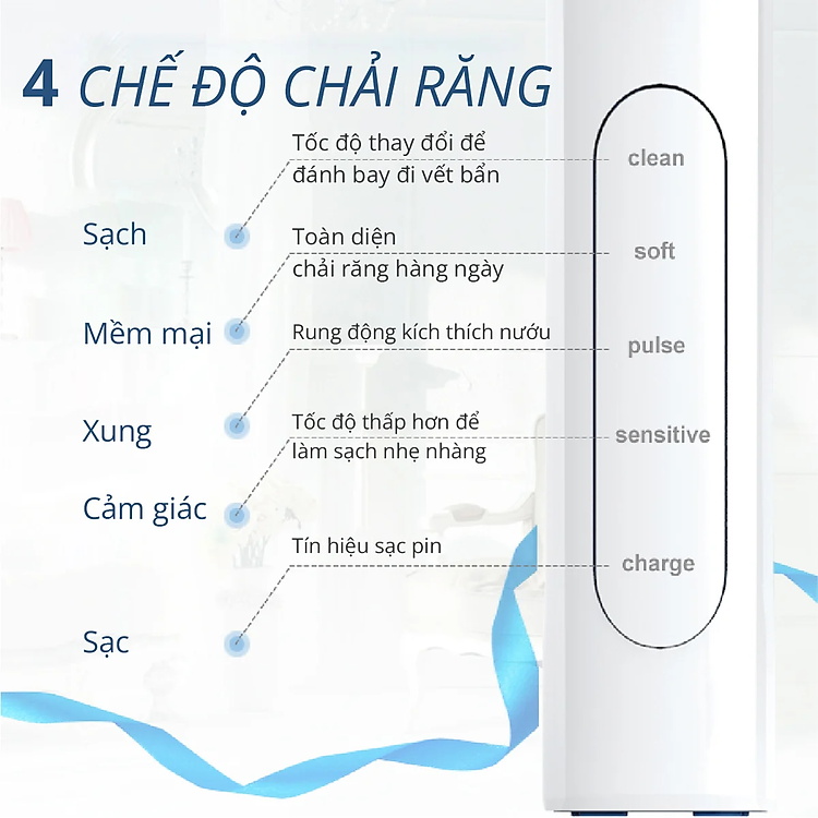 Bàn chải điện đầu xoay tròn Kachi MK361 kèm đế sạc không dây và 2 đầu bàn chải