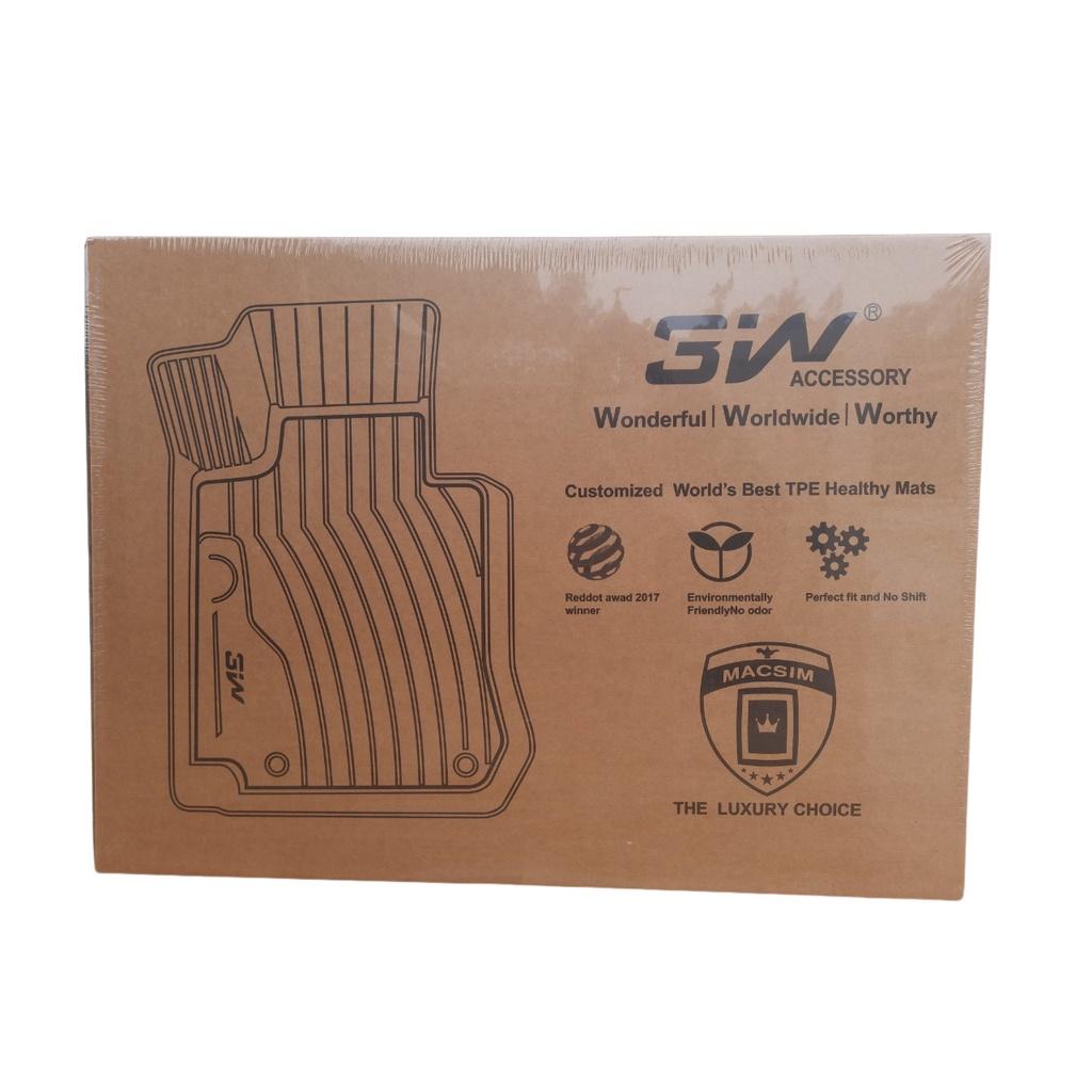 Thảm lót sàn xe ô tô Ford F150 2012-đến nay Nhãn hiệu Macsim 3W chất liệu nhựa TPE đúc khuôn cao cấp - màu đen