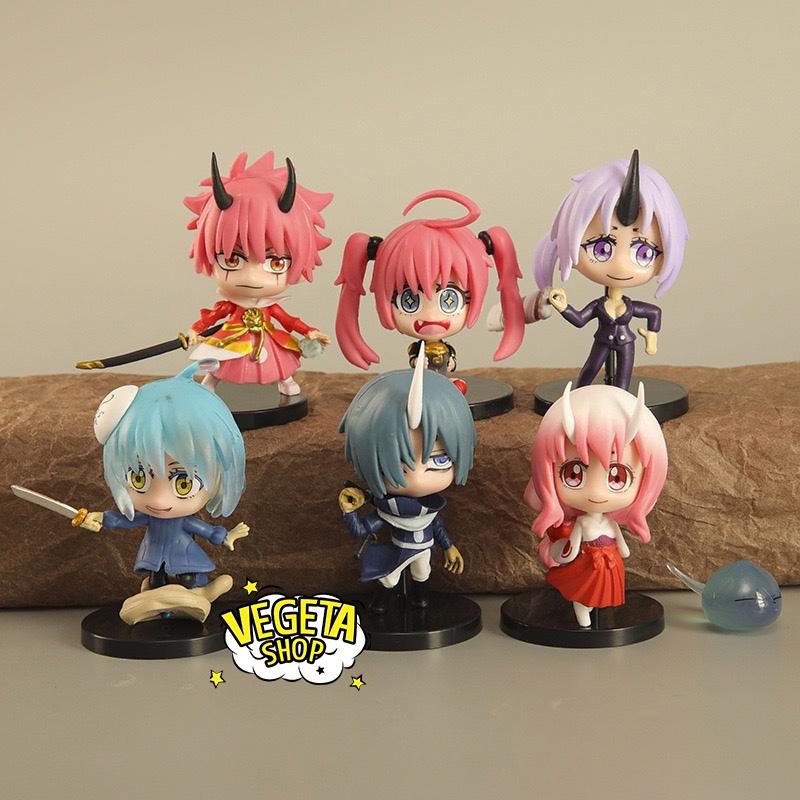 Mô hình Chuyển sinh thành Slime - Rimuru Tempest Shion Benimaru Milim Nava Souei Shuna - Cao 6~7cm - Anime Manga Slime