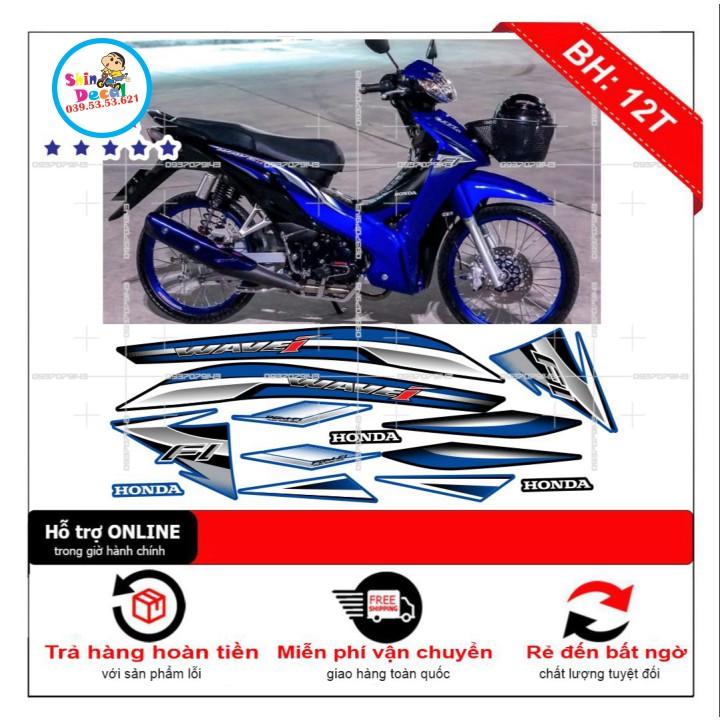 Tem rời wave i RS xanh đen