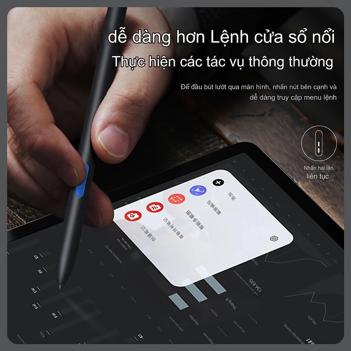 Bút cảm ứng cho Samsung galaxy Tab S6 S7 S8 S9 Plus Ultra Nillkin ISketch S3 Stylus đa năng chống tì tay, hít cạnh máy, không lo hết pin - Hàng nhập khẩu