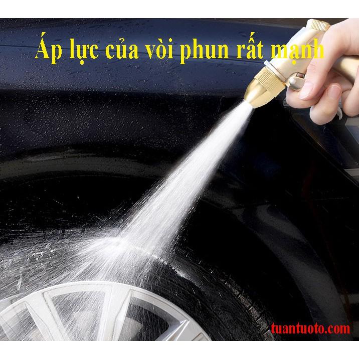 Bộ dây giãn nở và vòi xịt rửa xe đa năng