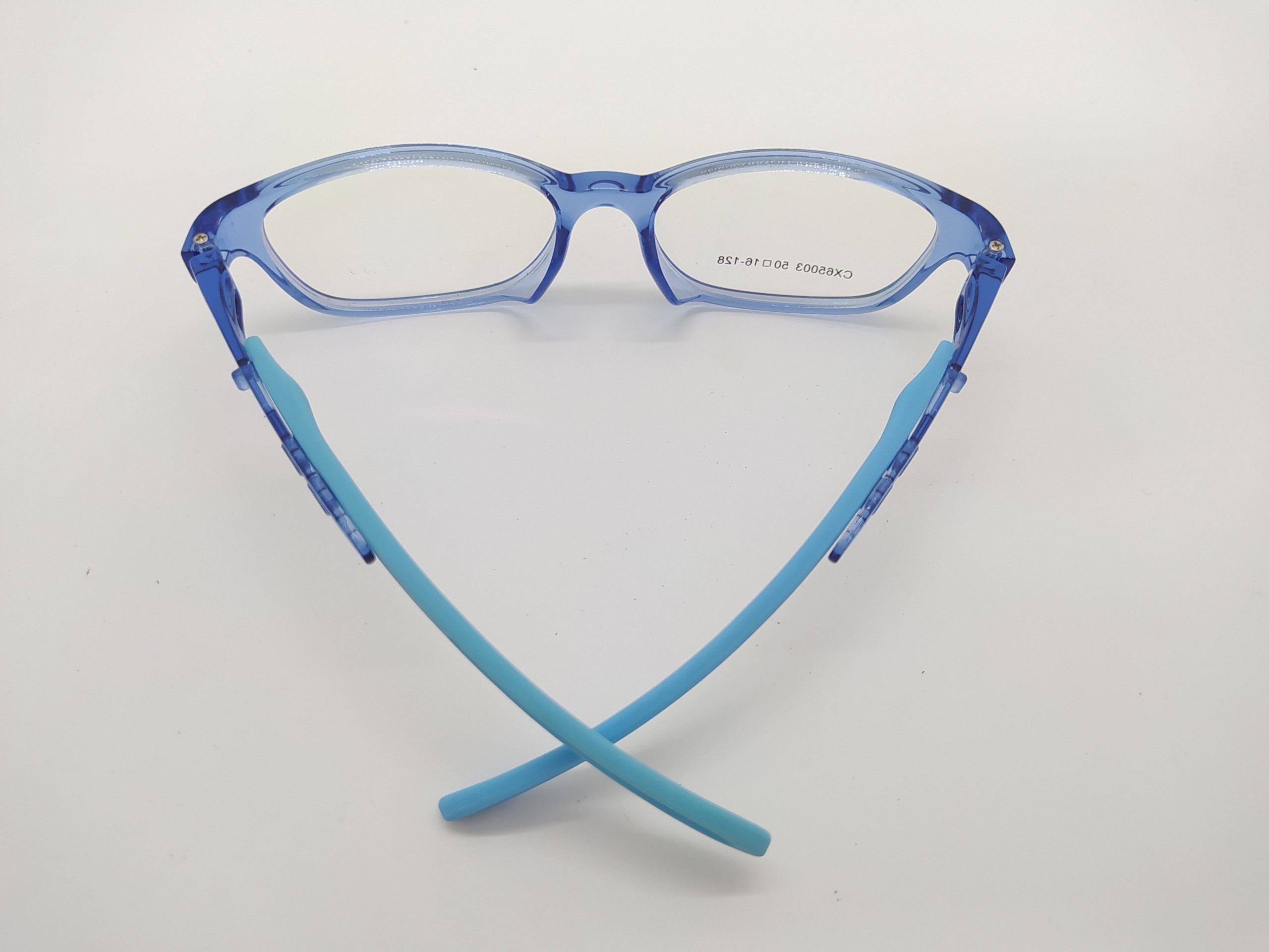Gọng Kính Trẻ Em Nhựa Silica-Gel CX65003-C9-1-Xanh
