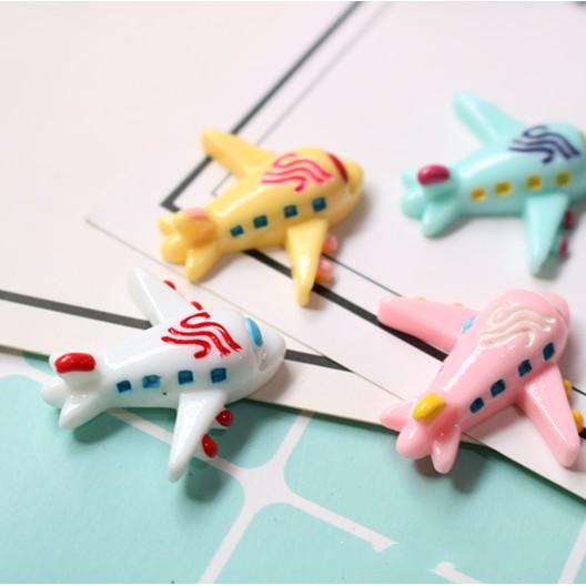 *HN* Charm máy bay airplane cho các bạn trang trí kẹp tóc, vỏ ốp điện thoại, DIY