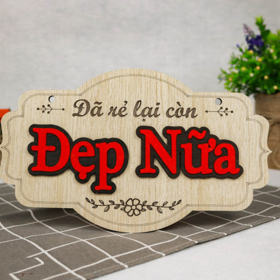 Bảng gỗ treo tường trang trí  mẫu đã rẻ lại còn đẹp nữa BA03