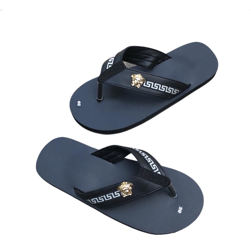 sandal đồng nai dép kẹp nam ( đế đen quai đen phối dù ) size từ 37 nam đến 44 nam