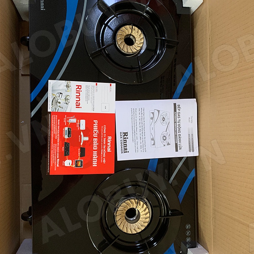 Bếp gas 6 tấc Rinnai RV-3615GL , Chén đồng lửa xanh tiết kiệm gas - Hàng chính hãng