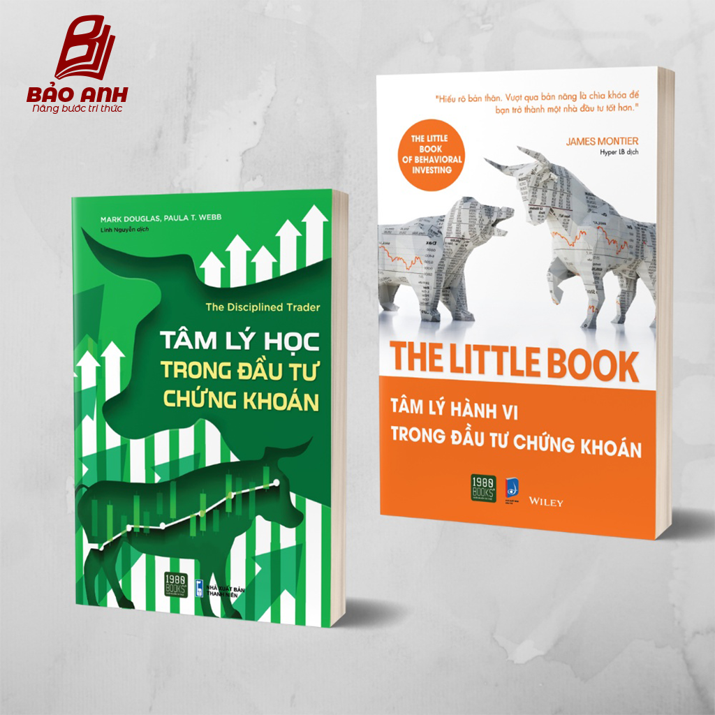 Sách - Combo 2 cuốn Tâm lý học trong đầu tư chứng khoán và The Little Book Tâm lý hành vi trong đầu tư chứng khoán - 1980Books