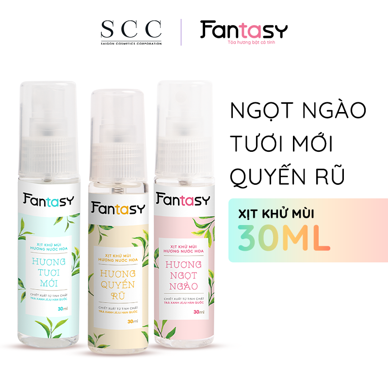 Xịt khử mùi hương nước hoa Fantasy 30ml - Hương Ngọt ngào