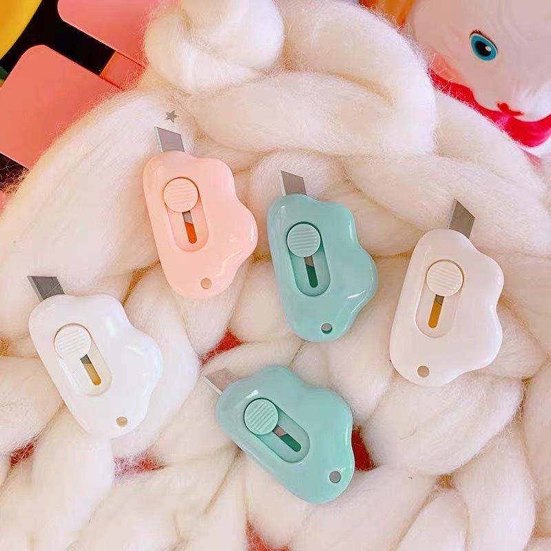 Dao rọc giấy mini cute hình đám mây, thiết kế nhỏ gọn, bỏ túi tiện lợi - Vpp Thiên Ái