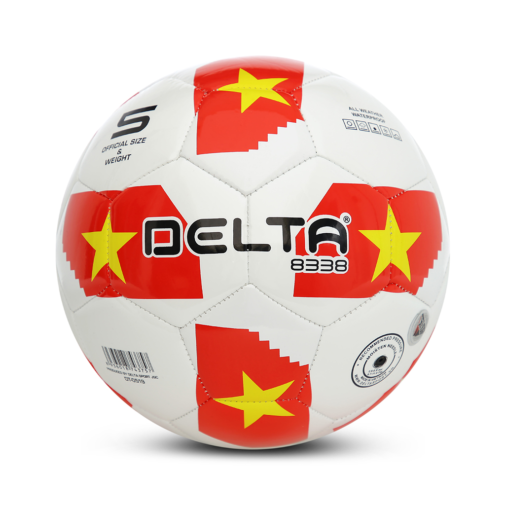 Bóng đá ngoài trời DELTA S4 3818-4M size 4 chất liệu da TPU tổng hợp, chơi trên sân cỏ nhân tạo sử dụng cho 9 - 12 tuổi