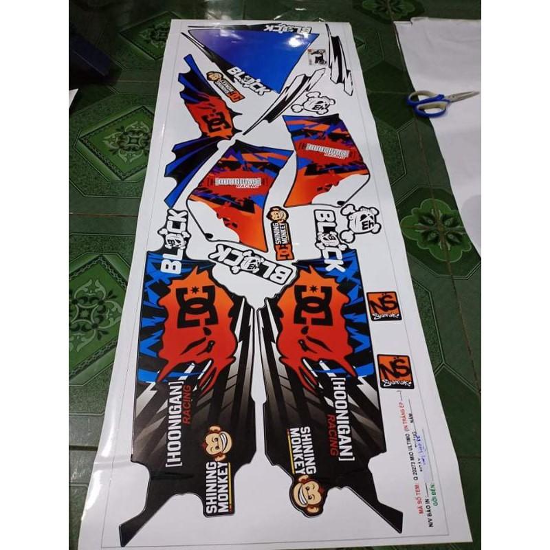 Tem rời mio ultimo đỏ xanh xe đen