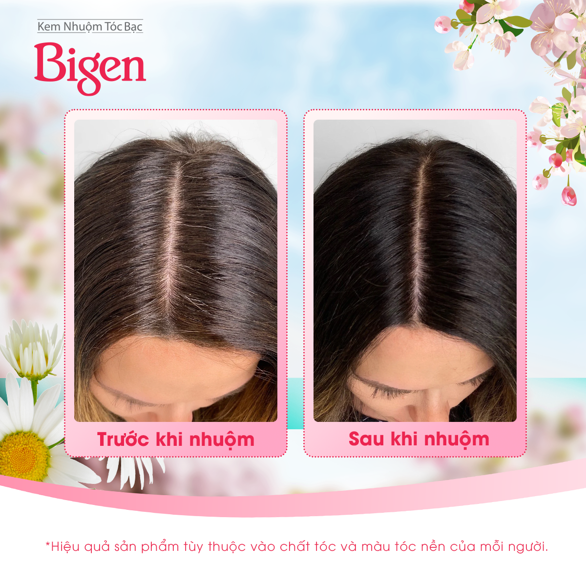 Hình ảnh Thuốc nhuộm dưỡng tóc phủ bạc thảo dược Bigen Silk Touch Thương hiệu Nhật Bản Sắc Màu trẻ trung 80ml dạng kem