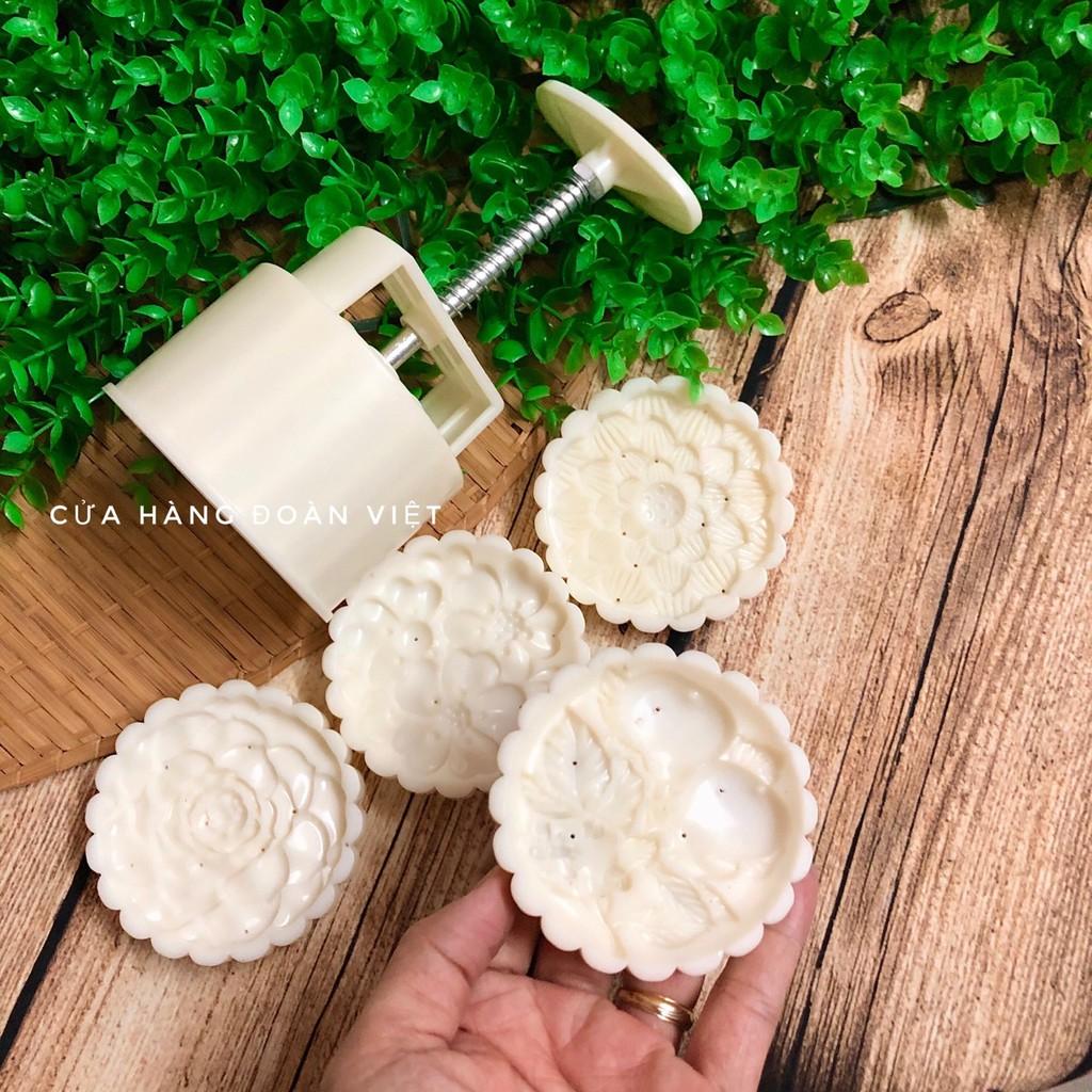 Khuôn Trung Thu 3D Siêu Sắc Nét - Hình Hoa Đào, Sen , Hồng 150g , 200g