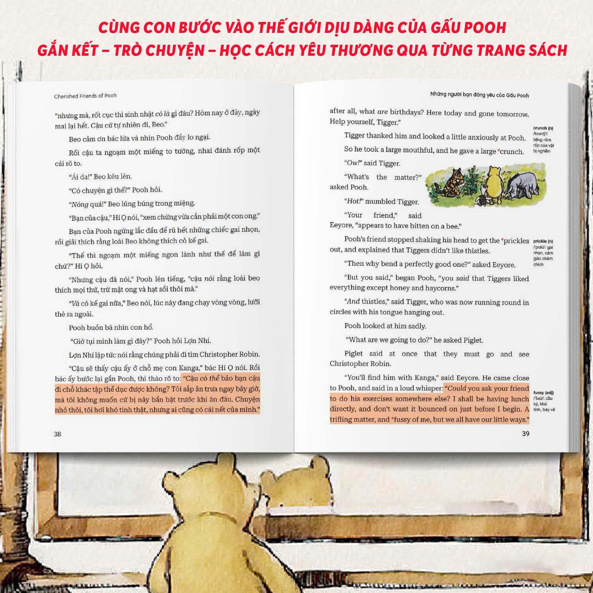 Sách - Winnie-The-Pooh - Gấu Pooh Xinh Xắn - Cherished Friends Of Pooh - Những Người Bạn Đáng Yêu Của Gấu Pooh