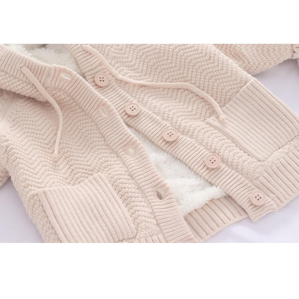 Áo khoác len lót lông siêu dày ấm hàng Quảng Châu loại 1 cao cấp cho bé