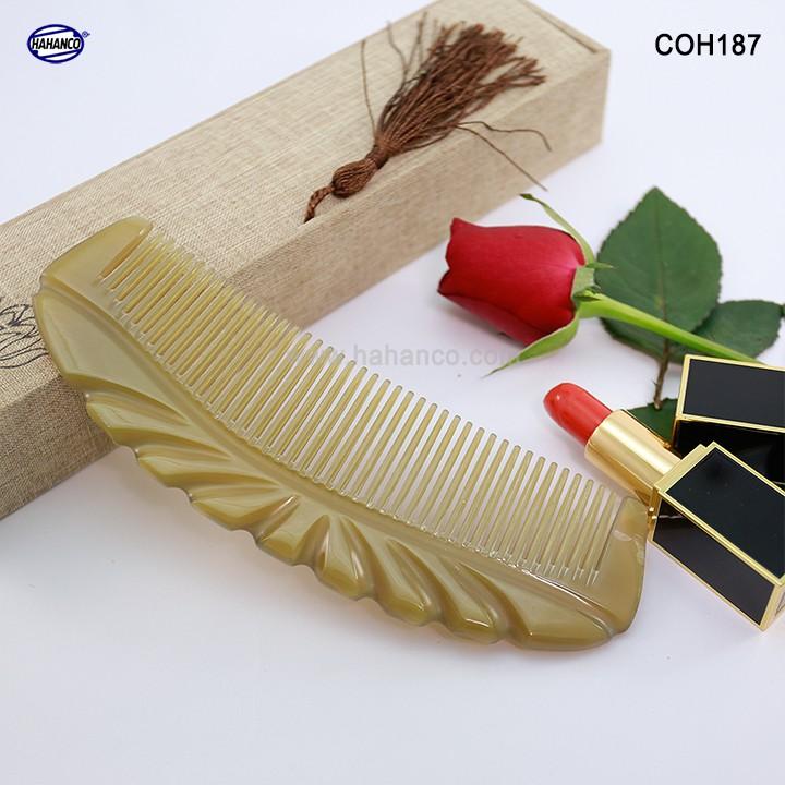 Lược sừng xuất Nhật COH187 - Lược múi bưởi khía đẹp cỡ lớn️ - Chăm sóc tóc