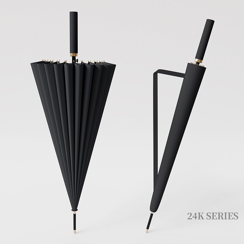 Ô dù đi mưa sân Golf Bussiness 24k Bone Umbrella Large Oversized Windproof FILLE CLAIR