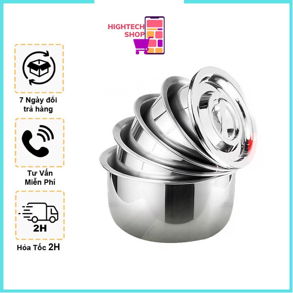 Bộ 5 Nồi Inox Cao Cấp Dùng Cho Mọi Loại Bếp - Bộ 5 Nồi Inox Không Quai