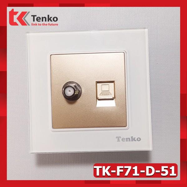 Ổ Cắm Cáp Đồng Trục Và Mạng Mặt Kính Cường Lực TK-F71-D-51