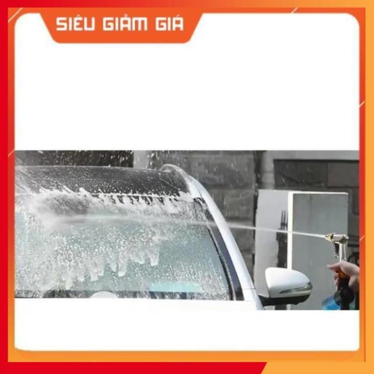 Bộ dây vòi xịt nước rửa xe,tưới cây .tăng áp 3 lần,loại 3m,5m 206622-5 cút sập,nối nhựa đen+ tặng mở chai