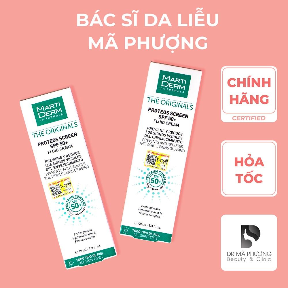 KEM CHỐNG NẮNG MARTIDERM The originals Proteos Screen SPF 50+ 40ml