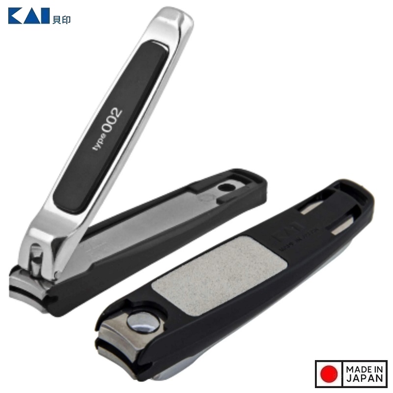 Bấm móng tay Kai Brand Claw Type 002 size S (Black) - Hàng Nội Địa Nhật Bản nhập khẩu