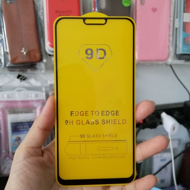 Kính Cường Lực 9D Full Màn Hình Cho Oppo F7 - Màu Đen