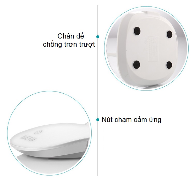 Đèn led để bàn đọc sách cắm USB thân đèn uốn cong