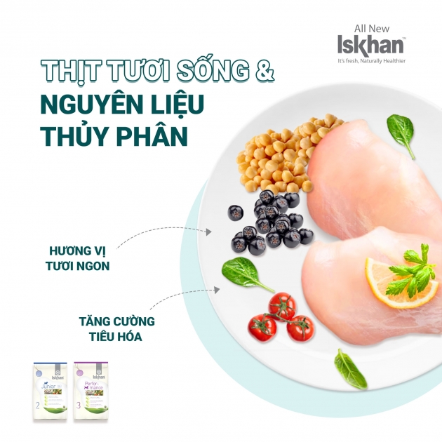 - Thức ăn hạt cho chó nhỏ ISKHAN