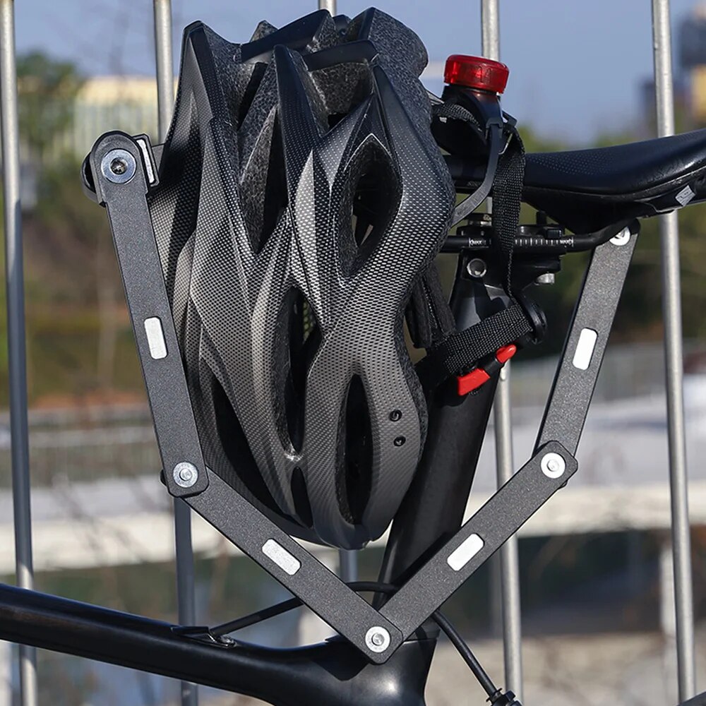 Ổ Khoá Xếp Gọn Chống Cắt Lock West Biking Black Carbon