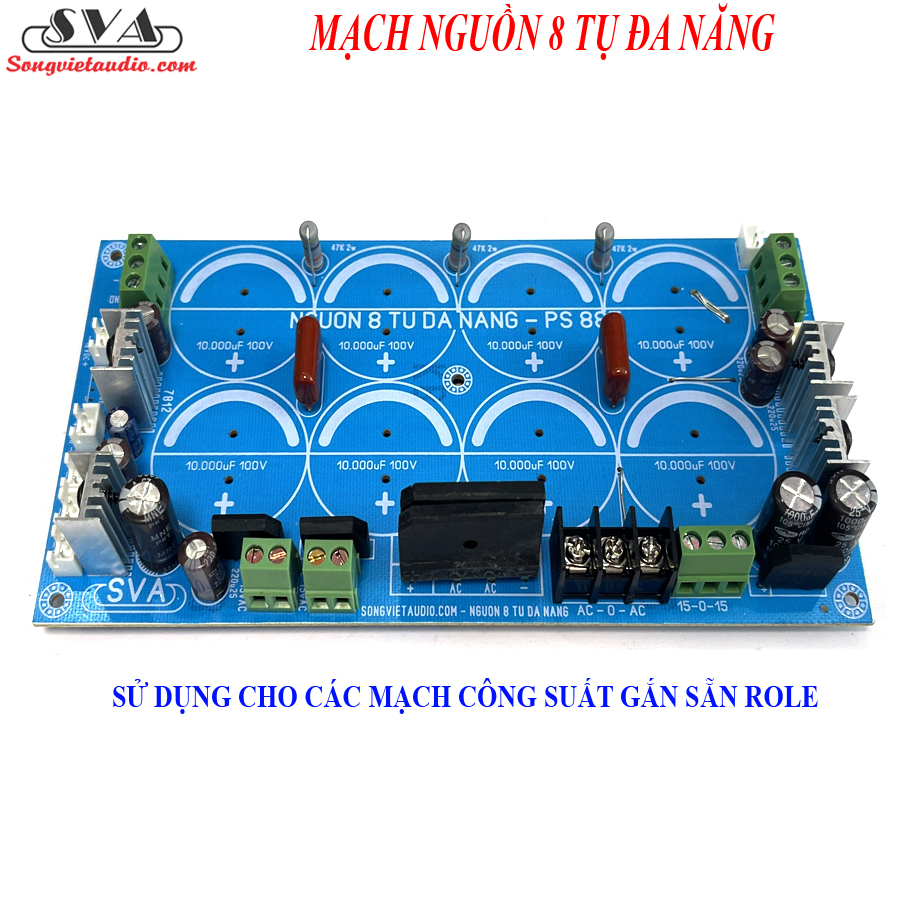 COMBO 4 KÊNH + MẠCH NGUỒN 8 TỤ ĐA NĂNG