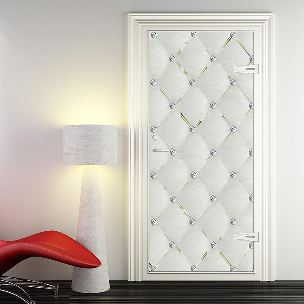 Dán Cửa Hiệu Ứng 3D - Dán Cửa - Dán Tường - Dán Tường Cửa Phòng Khách, Nhà Bếp, Phòng Ngủ, Phòng Tắm - Giấy Dán Tường - Chesterfield - 88*200cm