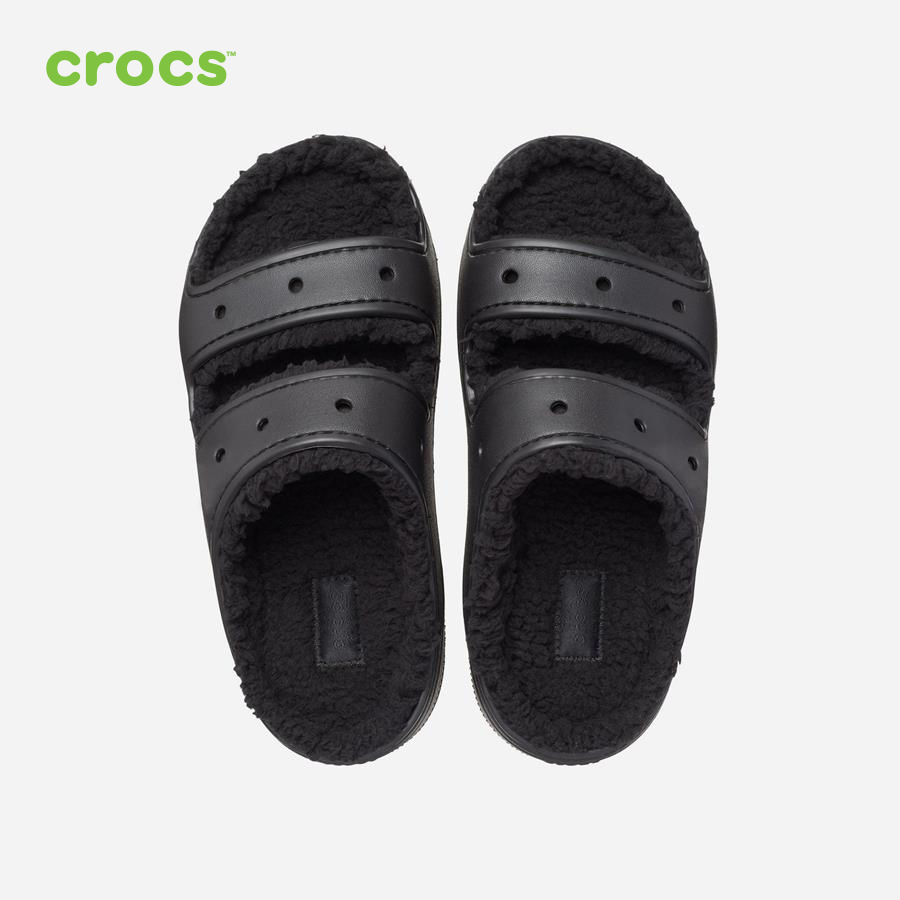 Giày sandal unisex Crocs FW Classic Sandal U Cozzzy Blk/Blk - 207446-060