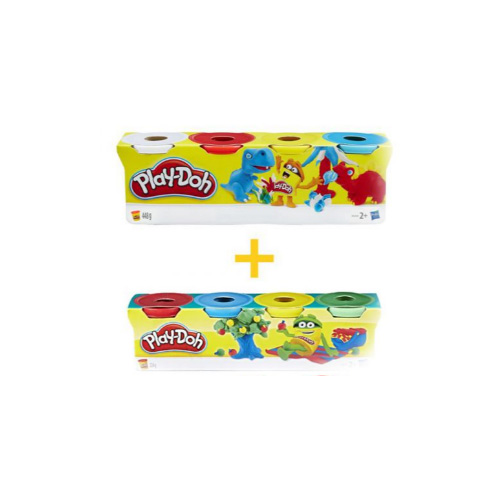 Playdoh Combo Bột Nặn 4 Màu &amp; 4 Màu Mini CBB5517-23241-33-VTA 2988